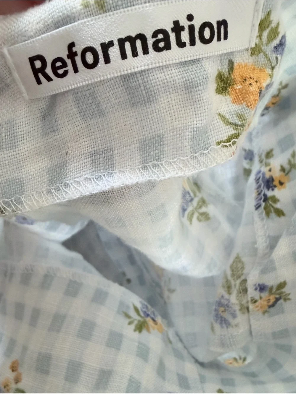 Reformation linen trousers